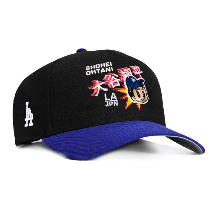 ニューエラ New Era 【 9Forty A-Frame Los Angeles Dodgers Logo Patch Ohtani Anime Snapback Hat Men Black / Royal 】 ドジャース ロゴ Snapback スナップバック バッグ メンズ 黒色 ブラック｜スニケス