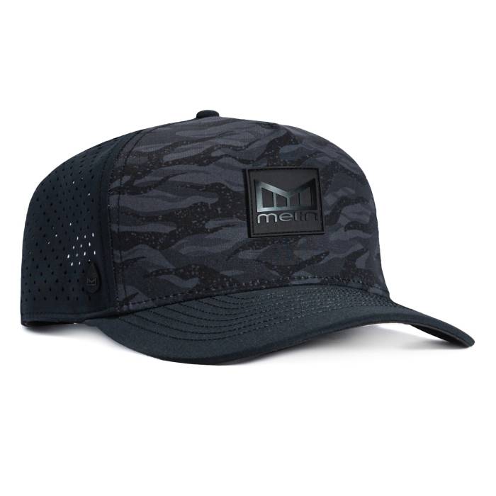 メリン Melin 【 Odysea Stacked Hydro Snapback Hat Men Black / Camo 】 Hydro ハイドロ Snapback スナップバック バッグ メンズ 黒色 ブラック カモ柄|スニケス