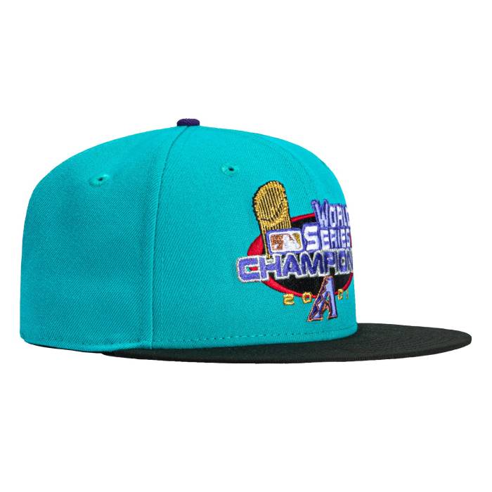 ニューエラ New Era 【 59Fifty Arizona Diamondbacks 2001 World Series Logo Hat Men Teal / Black 】 アリゾナ ダイヤモンドバックス シリーズ ロゴ メンズ 黒色 ブラック|スニケス