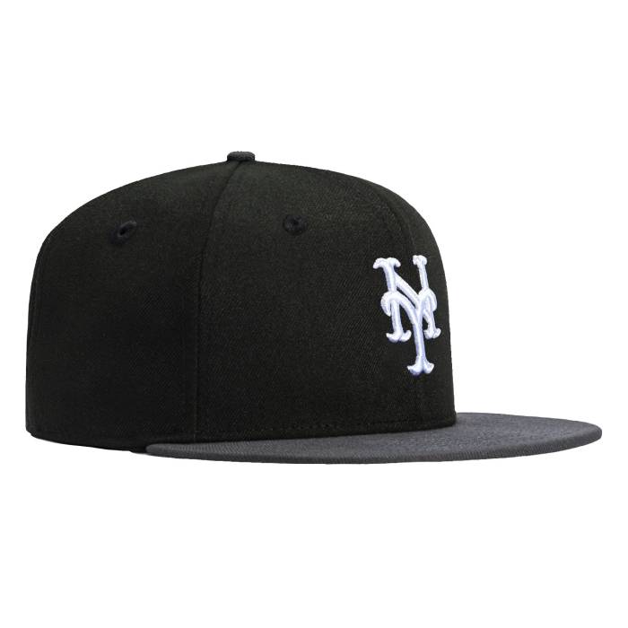 ニューエラ New Era 【 59Fifty New York Mets Hat Men Black / Graphite 】 メッツ メンズ 黒色 ブラック