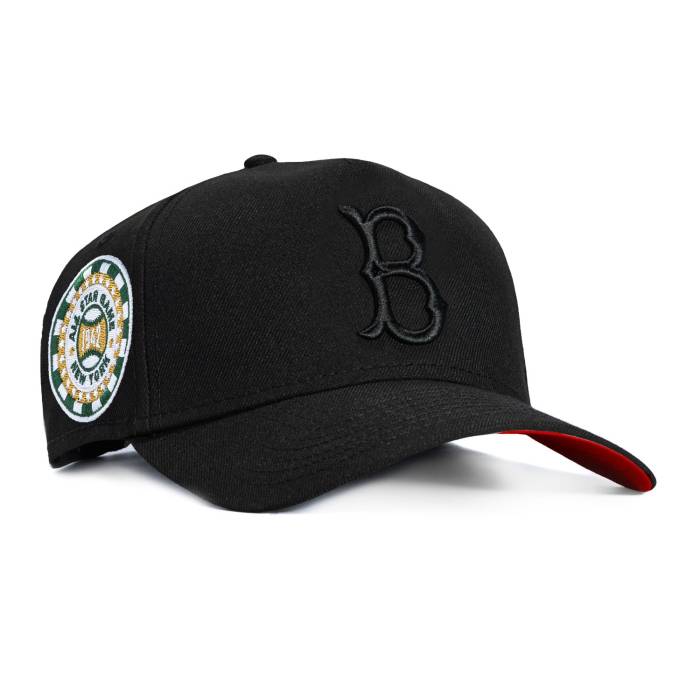 ニューエラ New Era 【 9Forty A-Frame Brooklyn Dodgers 1942 All Star Game Patch Snapback Red Uv Hat Men Black On Black 】 ブルックリン ドジャース Game ゲーム Snapback スナップバック バッグ Red 赤・レッド メンズ 黒色|スニケス