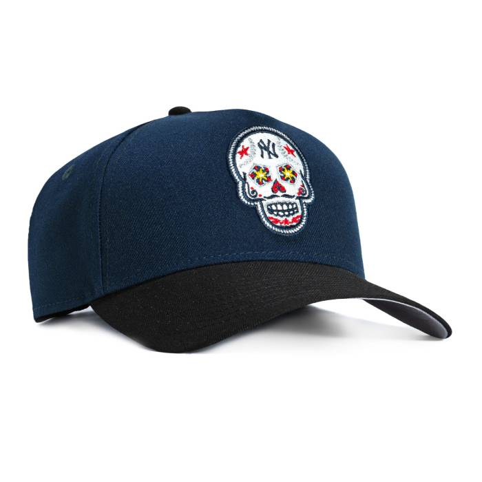ニューエラ New Era 【 9Forty A-Frame New York Yankees Sugar Skull Snapback Hat Men Navy / Black 】 ヤンキース Snapback スナップバック バッグ メンズ 紺色 ネイビー 黒色 ブラック