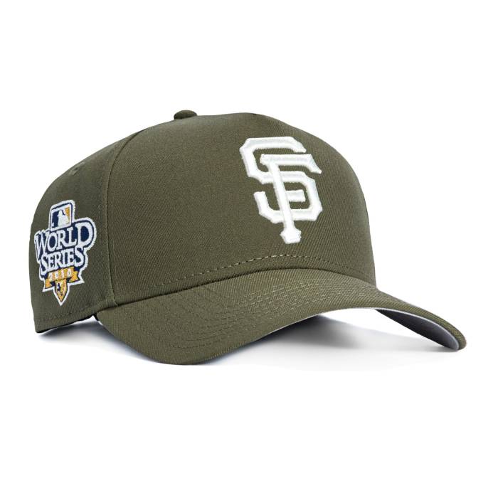 ニューエラ New Era 【 9Forty A-Frame San Francisco Giants 2010 World Series Patch Snapback Hat Men Olive / Ivy 】 ジャイアンツ シリーズ Snapback スナップバック バッグ メンズ olive オリーブ