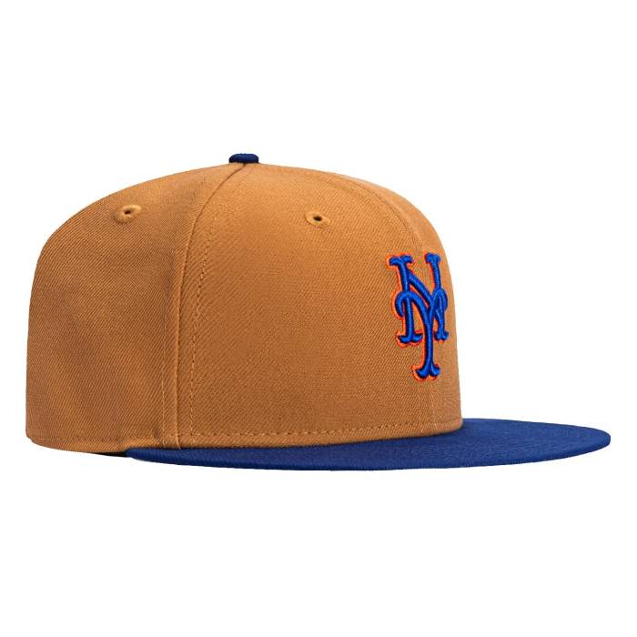 ニューエラ New Era 【 59Fifty New York Mets Hat Men Khaki / Royal 】 メッツ メンズ カーキ｜スニケス