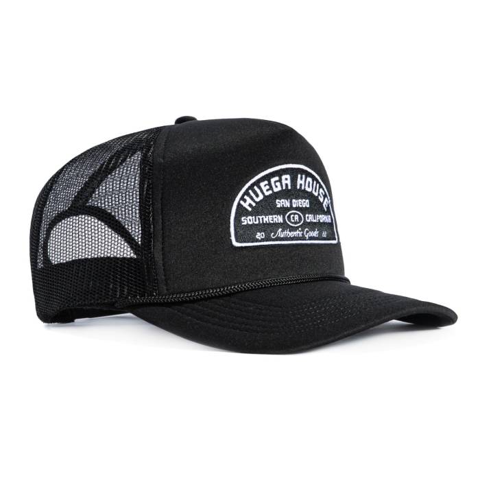 Huega House 【 High Tide Foam Trucker Snapback Hat Men Black 】 ハイ トラッカー Snapback スナップバック バッグ メンズ 黒色 ブラック