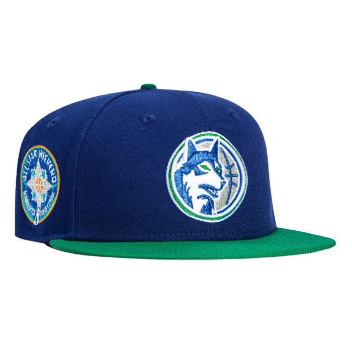 【★百貨店SALE★6/11真夜中2時迄】ニュー内鰓 New Era 【 59Fifty Minnesota Timberwolves 1994 All Star Game Patch Hat Men Royal 】 北極星の州 ティンバーウルブズ Game 力くらべ メンズ