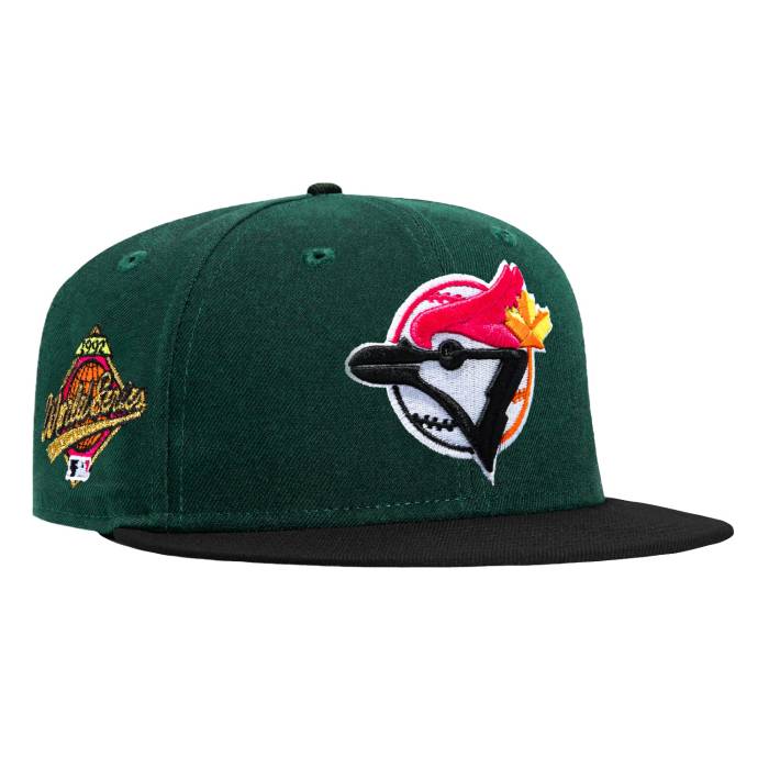 【★百貨店SALE★6/11真夜中2時迄】ニュー内鰓 New Era 【 59Fifty Citrus Toronto Blue Jays 1992 World Series Patch Hat Men Green / Black 】 トロント 青碧 青碧 続きもの メンズ green 緑・緑であること 黒いこと 黒いこと