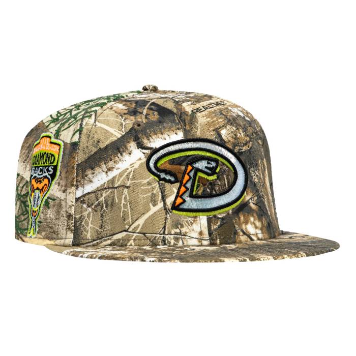 【★百貨店SALE★6/11真夜中2時迄】ニュー内鰓 New Era 【 59Fifty Neon Realtree Arizona Diamondbacks Inaugural Patch D Hat Men Real Tree Camo 】 アリゾナ 金剛石バックス メンズ レアル 合鴨柄