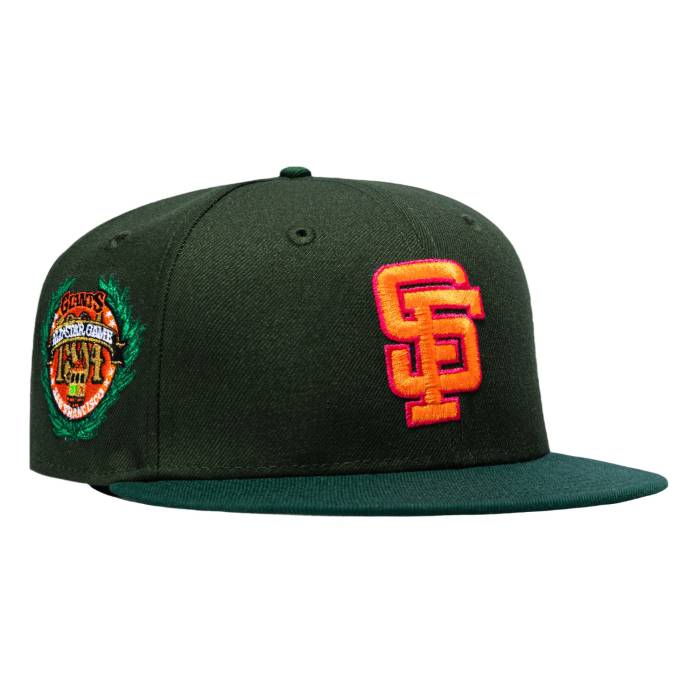 【★百貨店SALE★6/11真夜中2時迄】ニュー内鰓 New Era 【 59Fifty Citrus San Francisco Giants 1984 All Star Game Patch Hat Men Green / Green 】 ジャイアンツ Game 力くらべ メンズ green 緑・緑であること