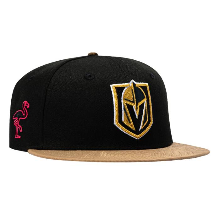 【★百貨店SALE★6/11真夜中2時迄】ニュー内鰓 New Era 【 59Fifty Vegas Golden Knights Flamingo Patch Hat Men Black / Khaki 】 ベガス ナイツ メンズ 黒いこと 黒いこと カーキ