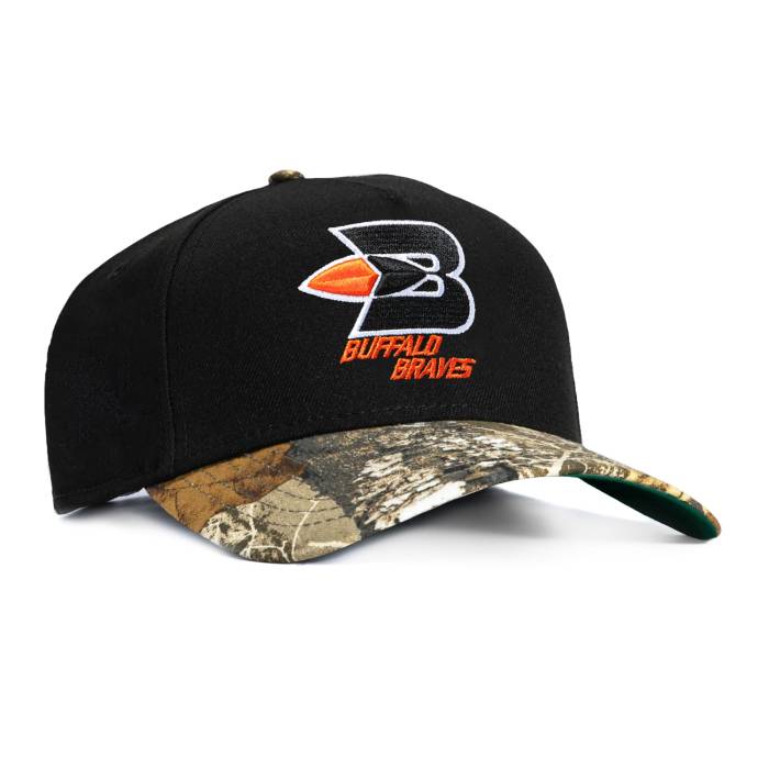 ニューエラ New Era 【 9Forty A-Frame Buffalo Braves Snapback Hat Men Black / Real Tree Camo 】 バッファロー ブレーブス Snapback スナップバック バッグ メンズ 黒色 ブラック レアル カモ柄