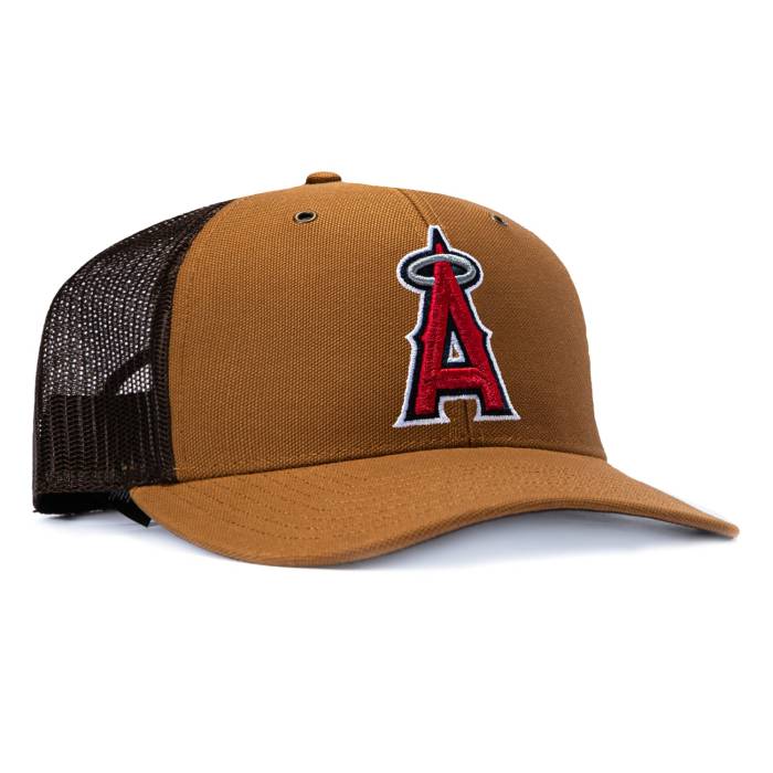フォーティーセブンブランド 47 Brand 【 X Carhartt Trucker Los Angeles Angels Adjustable Snapback Hat Men Brown 】 トラッカー angels エンジェルス Snapback スナップバック 御徒面子 メンズ 赤銅色 赤銅色