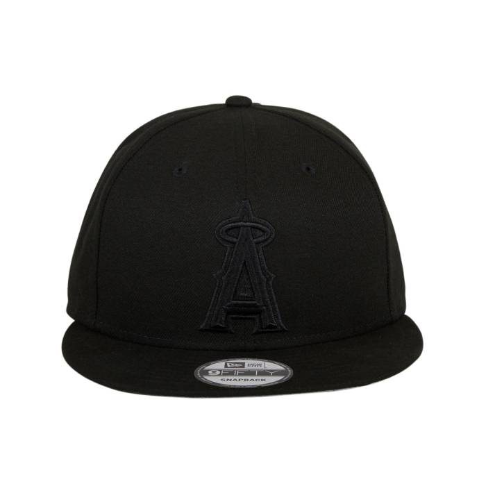 ニューエラ New Era 【 9Fifty Mlb Basic Los Angeles Angels Snapback Hat Men Black On Black 】 angels エンジェルス Snapback スナップバック バッグ メンズ 黒色 ブラック｜スニケス