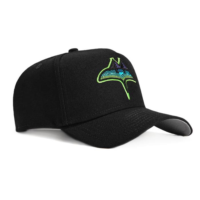 ニュー内鰓 New Era 【 9Forty A-Frame Tampa Bay Rays Snapback Hat Men Black 】 レイズ Snapback スナップバック 御徒面子 メンズ 黒いこと 黒いこと