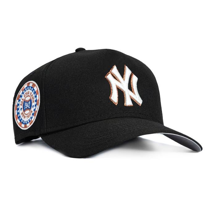 ニューエラ New Era 【 9Forty A-Frame New York Yankees 1942 All Star Game Patch Snapback Hat Men Black / Ivy / Metallic Copper 】 ヤンキース Game ゲーム Snapback スナップバック バッグ メンズ 黒色 ブラック 銅色 コッパ|スニケス