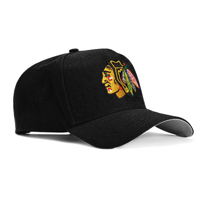 ニュー内鰓 New Era 【 9Forty A-Frame Chicago Blackhawks Snapback Otc Hat Men Black 】 風の強い町 黒いことホークス Snapback スナップバック 御徒面子 メンズ 黒いこと 黒いこと