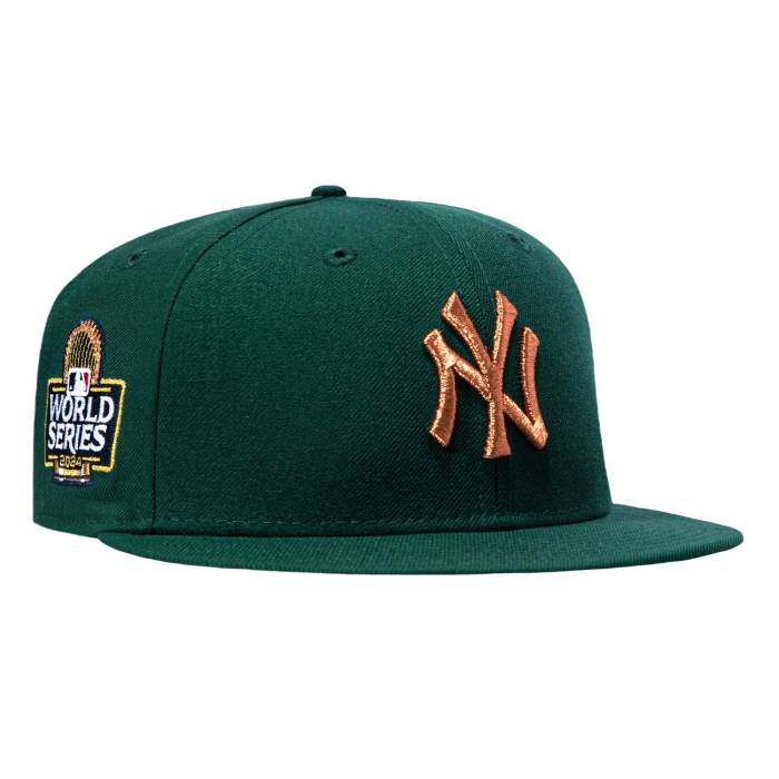 ニューエラ New Era 【 59Fifty New York Yankees 2024 World Series Patch Hat Men Green / Metallic Copper 】 ヤンキース シリーズ メンズ green 緑・グリーン 銅色 コッパー｜スニケス