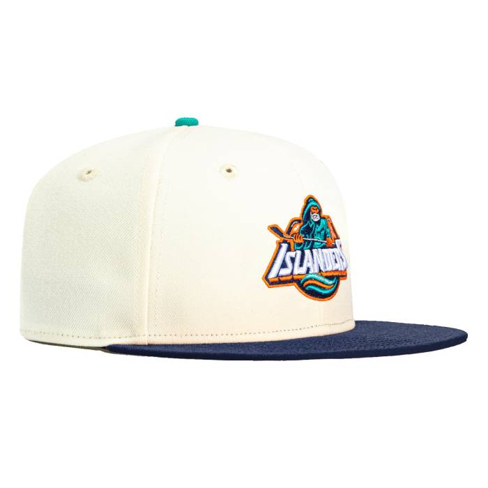 ニューエラ New Era 【 59Fifty White Dome New York Islanders Hat Men White / Light Navy 】 白色 ホワイト アイランダース メンズ 白色 ホワイト 紺色 ネイビー