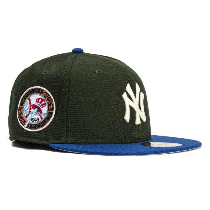 ニューエラ New Era 【 59Fifty New York Yankees 1949 World Series Patch Hat Men Green / Royal 】 ヤンキース シリーズ メンズ green 緑・グリーン|スニケス