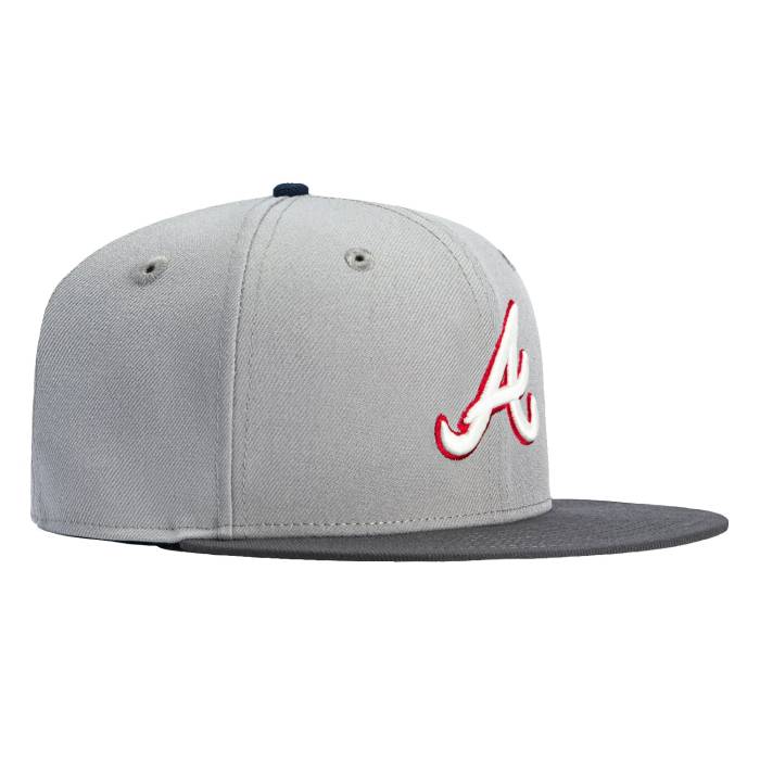 ニューエラ New Era 【 59Fifty Atlanta Braves Hat Men Grey / Graphite 】 アトランタ ブレーブス メンズ 灰色 グレー｜スニケス
