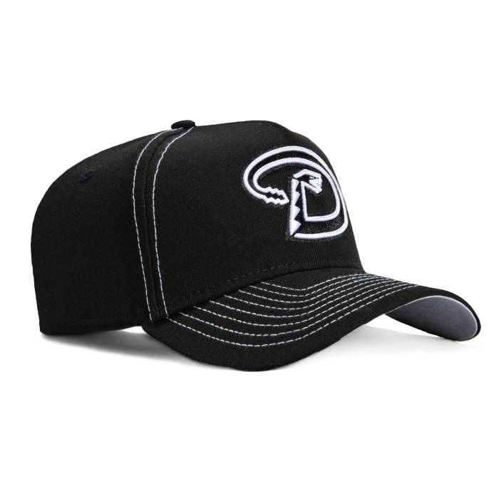 ニュー内鰓 New Era 【 9Forty A-Frame Contrast Stitch Arizona Diamondbacks Snapback D Hat Men Black / White 】 アリゾナ 金剛石バックス Snapback スナップバック 御徒面子 メンズ 黒いこと 黒いこと 白いこと 白いこと