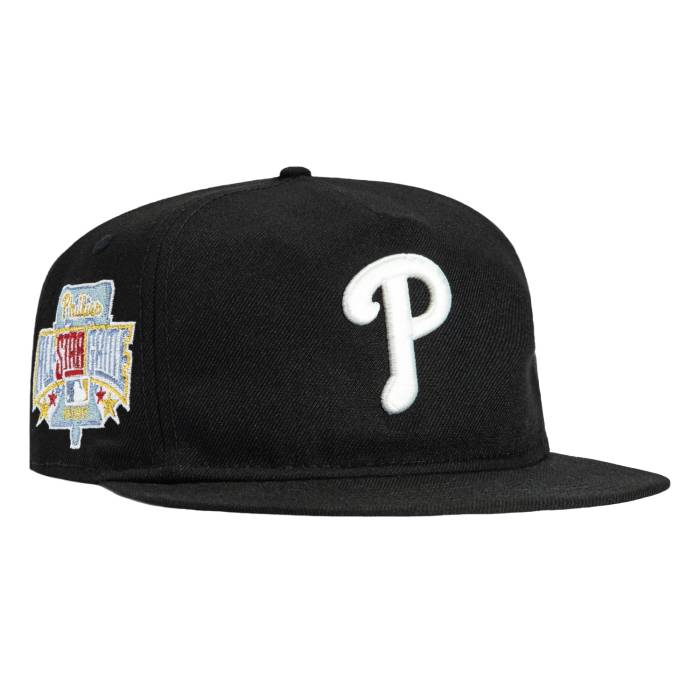 ニュー内鰓 New Era 【 19Twenty Panther Philadelphia Phillies 1996 All Star Game Patch Snapback Hat Men Black 】 兄弟愛の都市 フィリーズ Game 競り合い Snapback スナップバック 御徒面子 メンズ 黒いこと 黒いこと