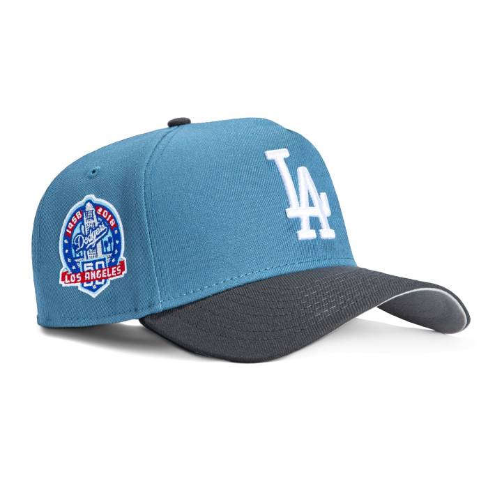 ニューエラ New Era 【 9Forty A-Frame Los Angeles Dodgers 60Th Anniversary Patch Snapback Hat Men Indigo / Graphite 】 ドジャース Snapback スナップバック バッグ メンズ 藍色・インディゴ|スニケス