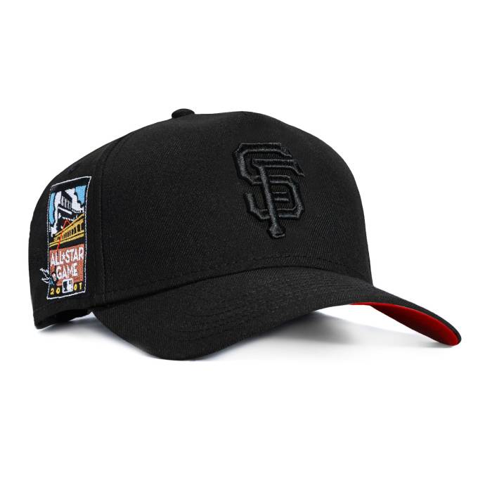 ニューエラ New Era 【 9Forty A-Frame San Francisco Giants 2007 All Star Game Patch Snapback Red Uv Hat Men Black On Black 】 ジャイアンツ Game ゲーム Snapback スナップバック バッグ Red 赤・レッド メンズ 黒色 ブラッ|スニケス