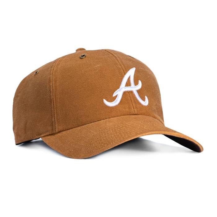 フォーティーセブンブランド 47 Brand 【 X Carhartt Atlanta Braves Cleanup Adjustable Hat Men Brown 】 ジョージアの州都 ブレーブス メンズ 赤銅色 赤銅色