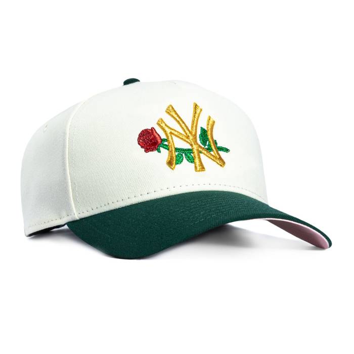 ニュー内鰓 New Era 【 9Forty A-Frame New York Yankees Rose Snapback Pink Uv Hat Men White / Green 】 ヤンキース Rose サクラ色 Snapback スナップバック 御徒面子 pink サクラ色 メンズ 白いこと 白いこと green 緑・緑であること
