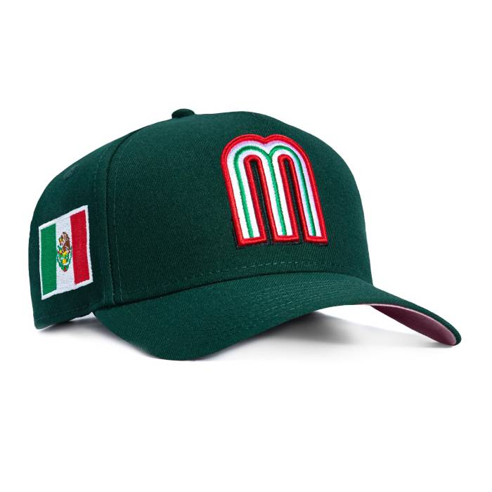 ニューエラ New Era 【 9Forty A-Frame Mexico World Baseball Classic Mexico Flag Patch Snapback Pink Uv Hat Men Green 】 メキシコ ベースボール クラシック Snapback スナップバック バッグ pink ピンク メンズ green 緑・グ｜スニケス