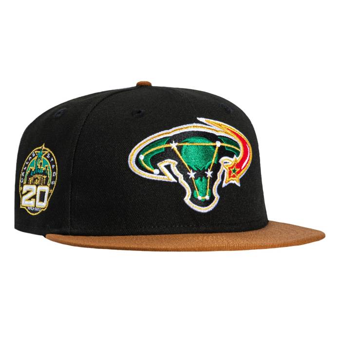 ニュー内鰓 New Era 【 59Fifty Dallas Stars 20Th Anniversary Patch 2003 Alternate Pink Uv Hat Men Black / Khaki 】 ダラス スターズ pink サクラ色 メンズ 黒いこと 黒いこと カーキ