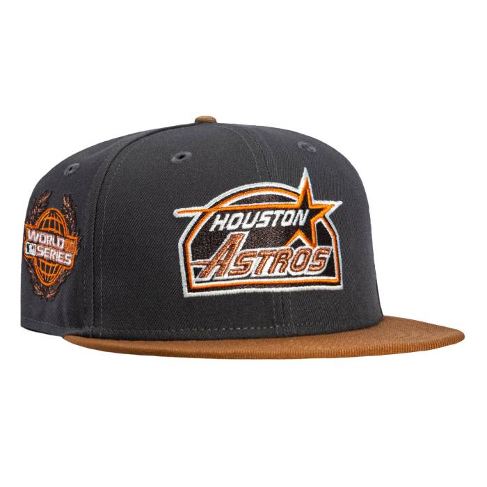 ニュー内鰓 New Era 【 59Fifty Sepia Houston Astros 2005 World Series Patch 1994 Hat Men Graphite / Brown 】 ヒューストン アストロズ つづき物 メンズ 赤銅色 赤銅色