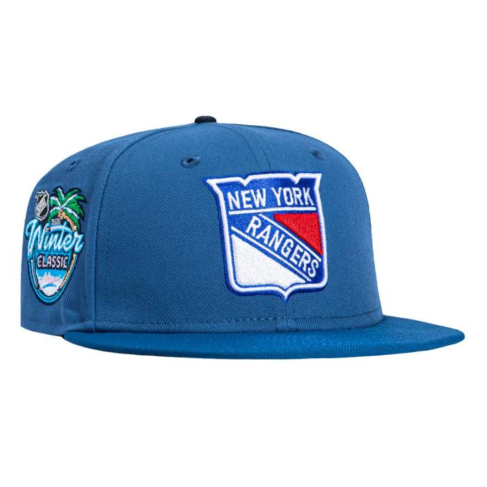 【★百貨店SALE★6/11十二時2時迄】ニュー内鰓 New Era 【 59Fifty Blue Ice New York Rangers 2026 Winter Classic Patch Hat Men Indigo / Royal 】 青み 青色 レンジャース 冬季 古典派音楽 メンズ 藍色・インディゴ