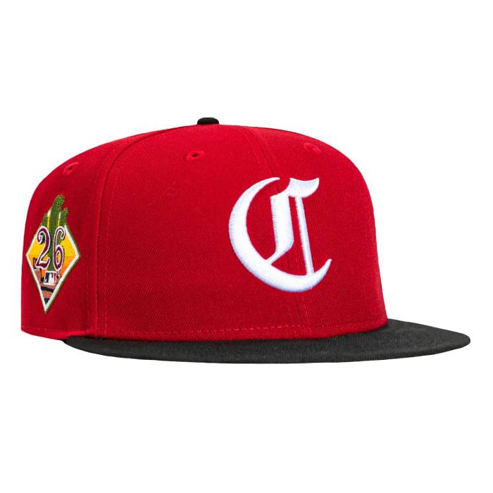 【★百貨店SALE★6/11真夜中2時迄】ニュー内鰓 New Era 【 59Fifty Cincinnati Reds 2026 Arizona Spring Training Patch Old English Hat Men Red / Black 】 シンシナティ レッズ アリゾナ Spring 春月 形づくる メンズ Red 赤・赤いこと 黒いこと ブラッ