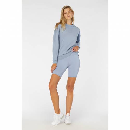 青色 ブルー L'URV レディース 【 ELORA SHORT DUSTY BLUE 】 スポーツ アウトドア フィットネス トレーニング レディース パンツ