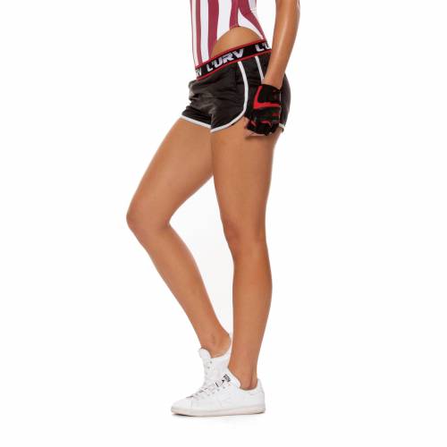 黒色 ブラック L'URV レディース 【 THE SPEEDWAY SHORT BLACK 】