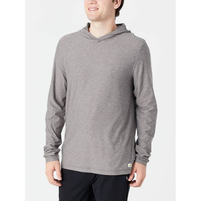 Vuori 【 Men\u0027s Strato Tech Hoodie Heather Grey Men Heather Grey 】 メンズ テック フーディー パーカー heather ギョリュウモドキ 薄墨色 薄墨色 メンズ heather ギョリュウモドキ 薄墨色 薄墨色