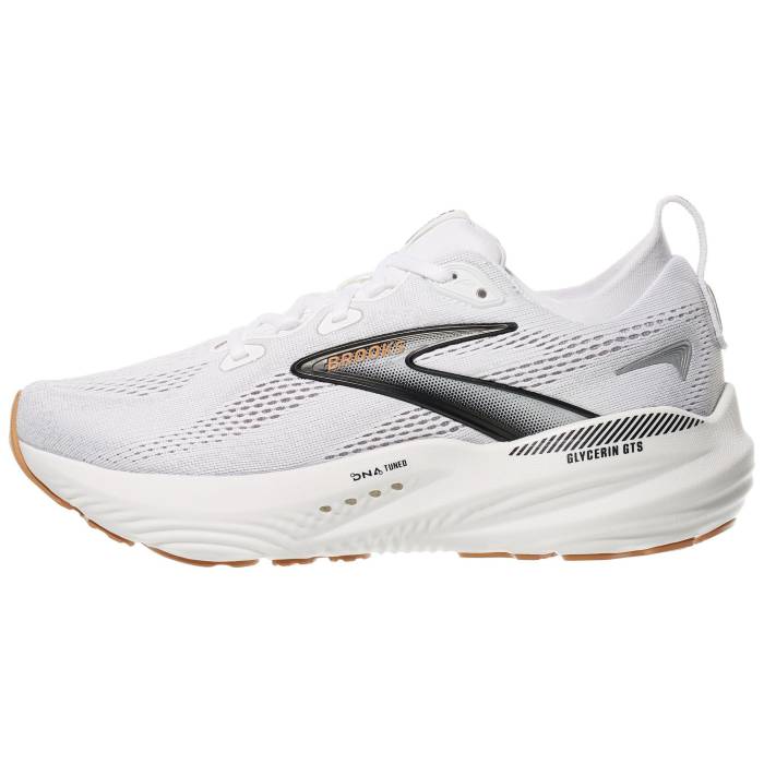 【★百貨店SALE★6/11真夜中2時迄】ブルックス Brooks 【 Glycerin Gts 22 Women White/Grey/Black 】 GTS レディース 白いこと 白いこと 薄墨色 薄墨色 黒いこと 黒いこと