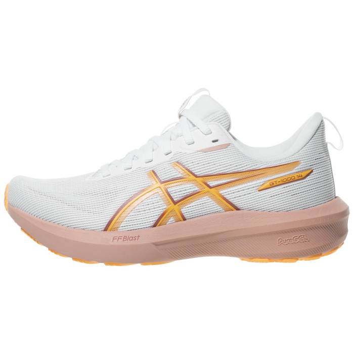 アシックス Asics 【 Gt 1000 14 Women White/Rubble Red 】 レディース 白いこと 白いこと Red 赤・赤いこと