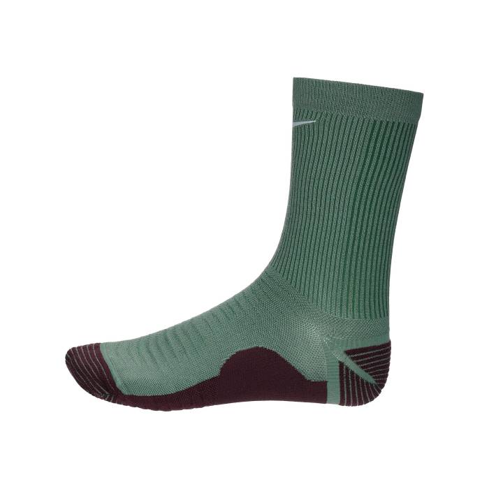 ナイキ Nike 【 Trail Running Crew Socks Clay Green/Burgundy Unisex Green 】 クルー ソックス・靴下 ユニセックス green 緑・グリーン
