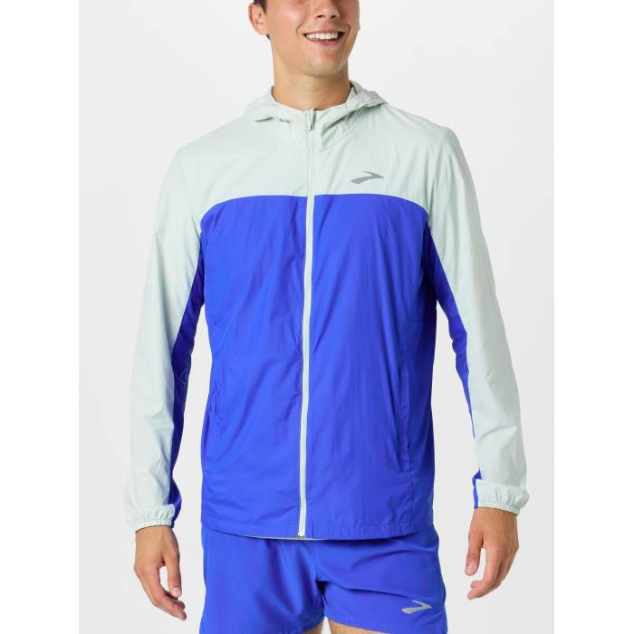 【★百貨店SALE★6/11真夜中2時迄】ブルックス Brooks 【 Men\u0027s Canopy Packable Jacket Men Neo Blue/Smoke 】 メンズ Jacket 上衣 メンズ ネオ 青碧 青碧