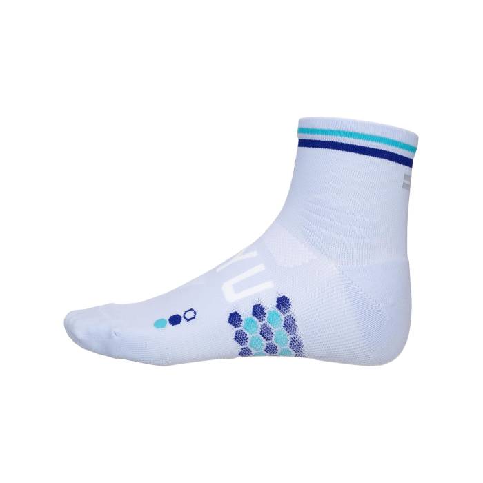 Shyu 【 Racing Quarter Crew Socks Ice/Blue/Azure Unisex Blue 】 クルー ソックス・靴下 ユニセックス 青色 ブルー