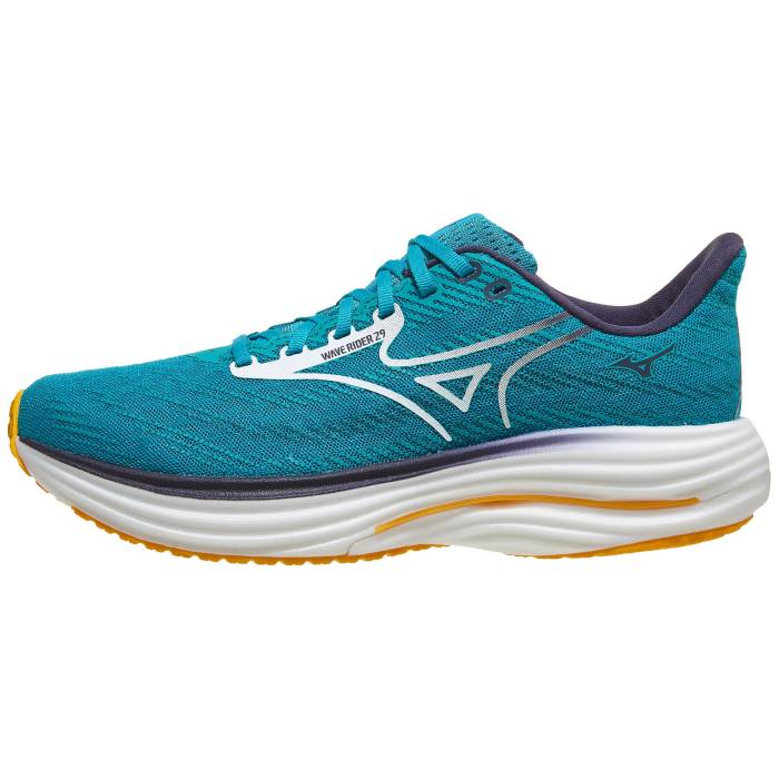 【★百貨店SALE★6/11十二時2時迄】ミズノ Mizuno 【 Wave Rider 29 Men Capri Breeze/White 】 Wave ウェーブ・ウェイブ メンズ 白いこと 白いこと