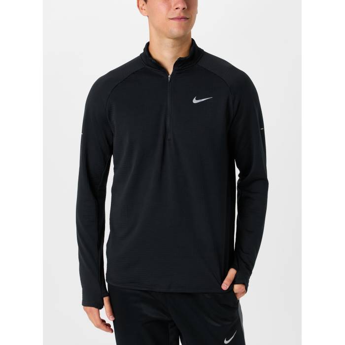 ナイキ Nike 【 Men\u0027s Therma-Fit Rpl Winterized Stride Half Zip Men Black 】 メンズ 二分の一 メンズ 黒いこと 黒いこと