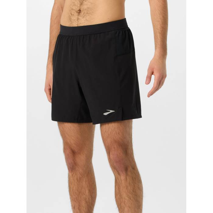 【★百貨店SALE★6/11十二時2時迄】ブルックス Brooks 【 Men\u0027s Journey 2In1 7\" Short Men Black 】 メンズ メンズ 黒いこと 黒いこと"