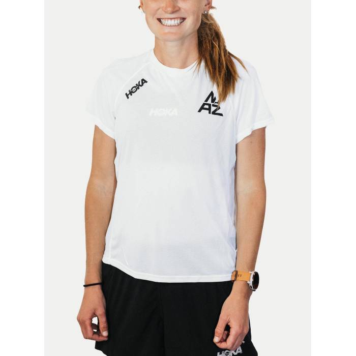 Hoka Naz Elite 【 Naz Elite Women's Glide Short Sleeve White Women White 】 エリート レディース グライド Sleeve スリーブ 白色 ホワイト レディース 白色 ホワイト