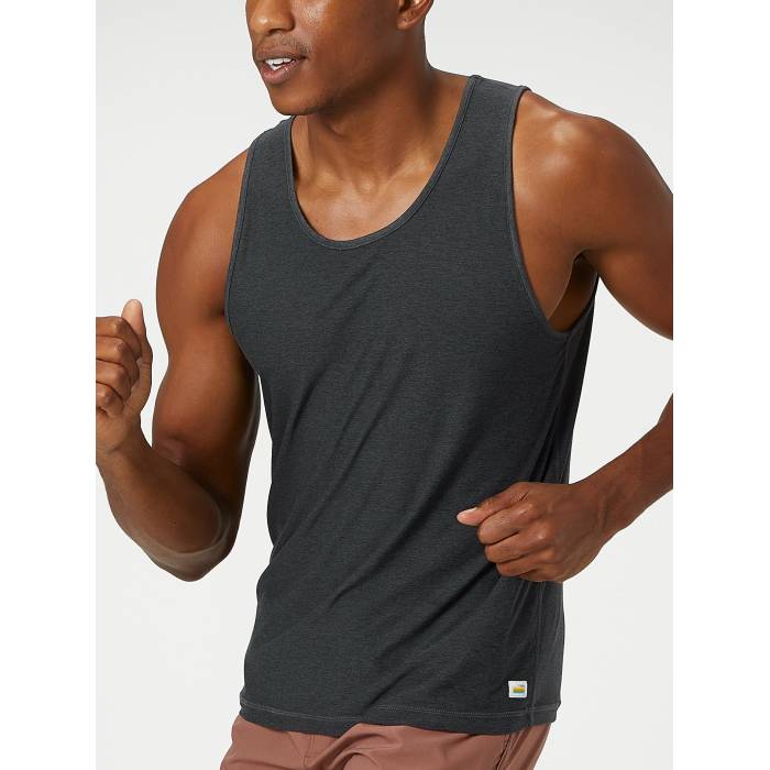 【★百貨店SALE★6/11十二時2時迄】Vuori 【 Men\u0027s Strato Tech Tank Men Charcoal Hthr 】 メンズ テック 貯蔵タンクいの一番 メンズ 濃灰色