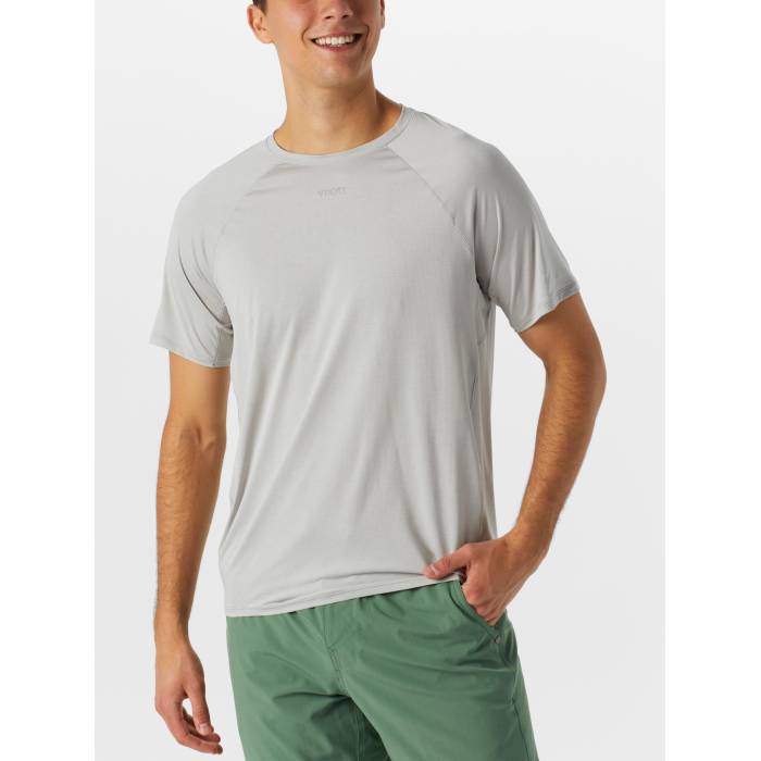 【★百貨店SALE★6/11十二時2時迄】Vuori 【 Men\u0027s Precept Tech Tee Men Sky Grey 】 メンズ テック プルオーバー メンズ 天の原 薄墨色 薄墨色