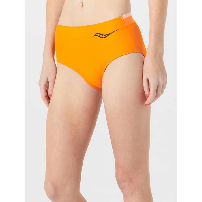 サッカニー Saucony 【 Women's Elite Brief Short Women Orange 】 レディース エリート レディース orange 橙・オレンジ 18,504円